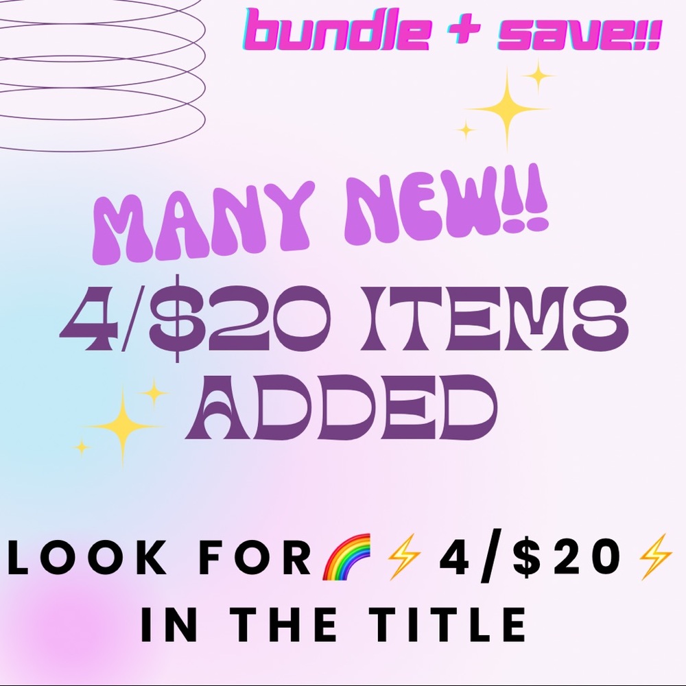 🌈⚡️4/$20⚡️SALE - MANY NEW ITEMS ADDED!!